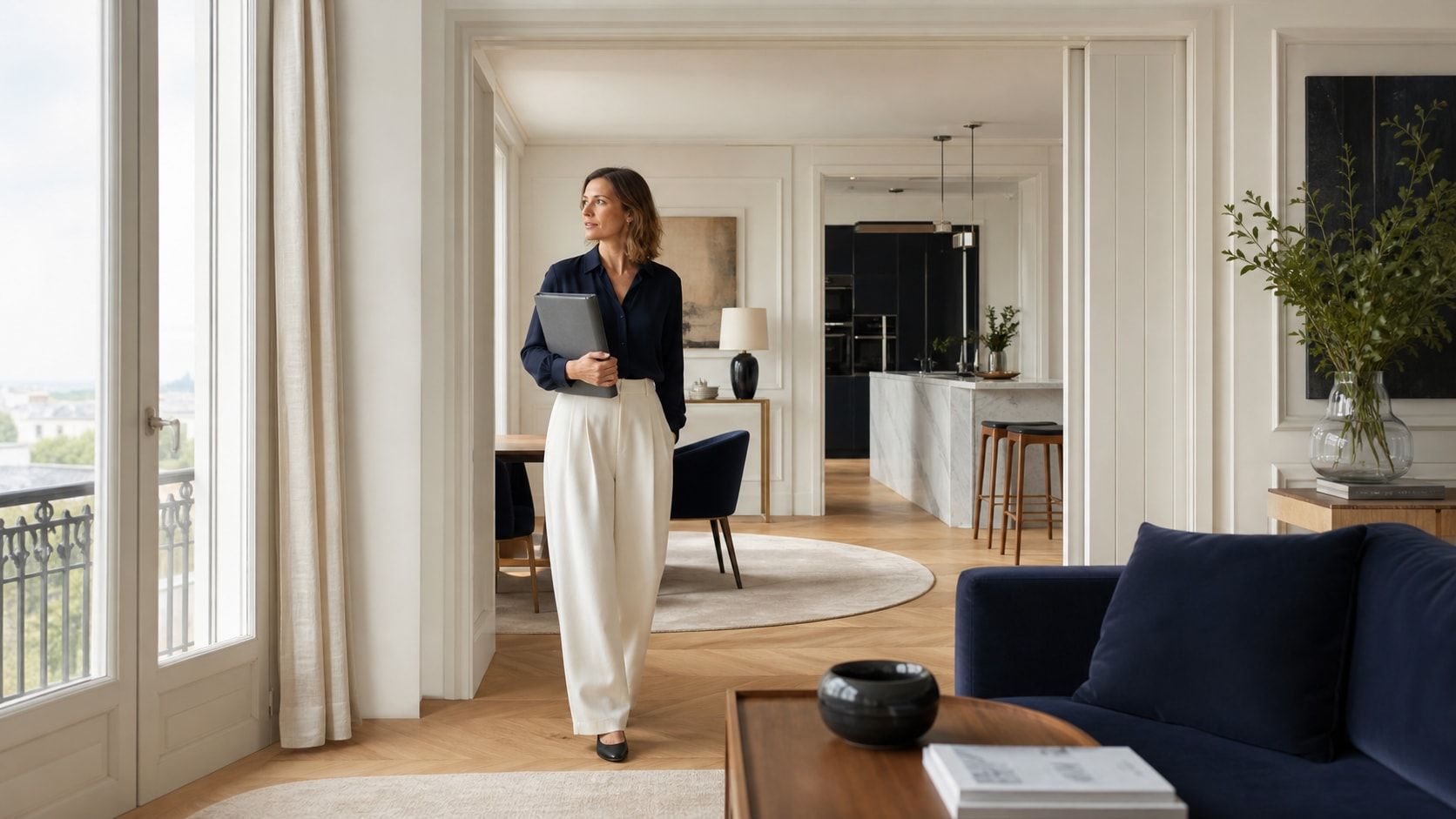 Lecteur préparant un projet immobilier