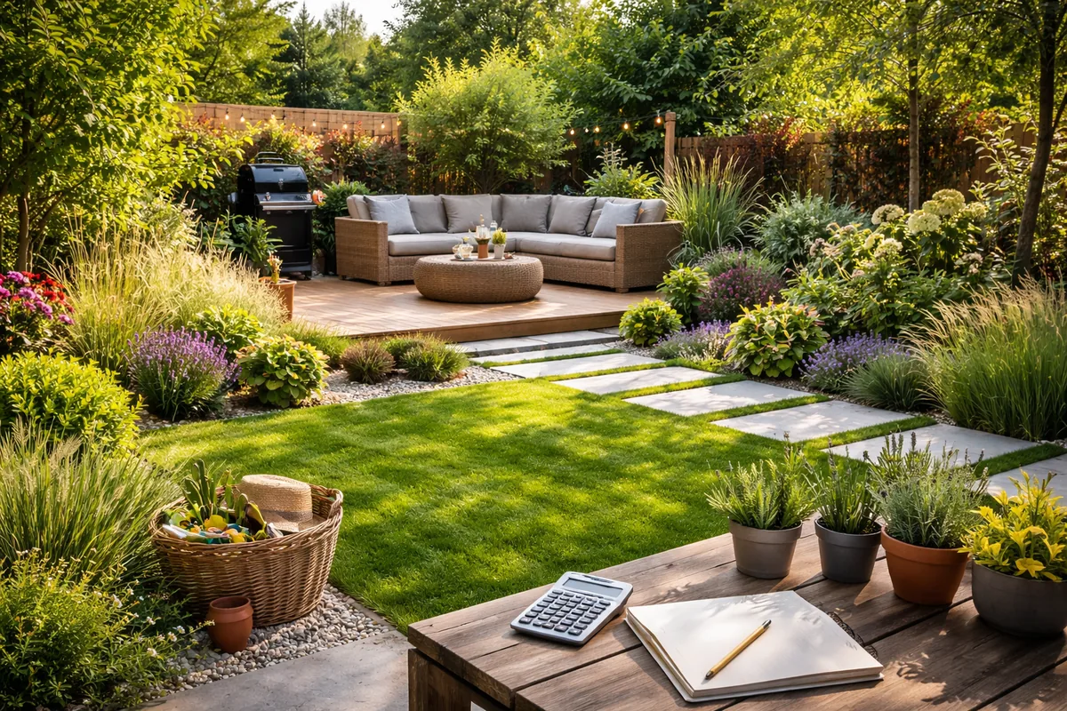 Quel budget prévoir pour l'aménagement d'un jardin de 50 m²
